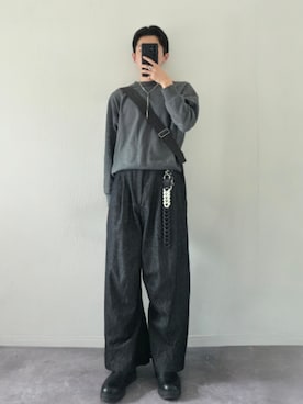 「アイテム（チャーム）」を使った、MONO.さん（メンズ・178cm・20代）の秋コーディネート