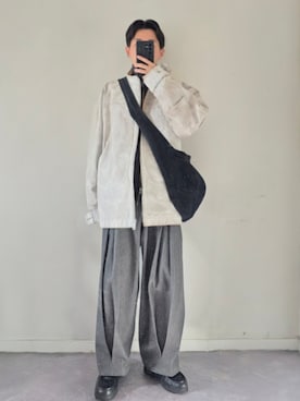 「アイテム（イヤーカフ）」を使った、MONO.さん（メンズ・178cm）の冬コーディネート