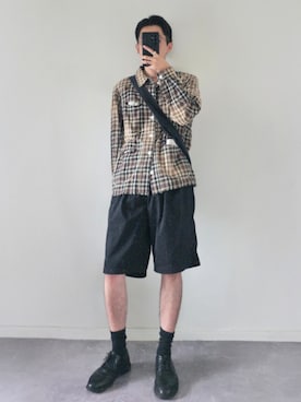 「アイテム（イヤーカフ）」を使った、MONO.さん（メンズ・178cm）の秋コーディネート