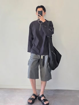 「アイテム（イヤーカフ）」を使った、MONO.さん（メンズ・178cm）の秋コーディネート