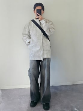 「アイテム（イヤーカフ）」を使った、MONO.さん（メンズ・178cm）の秋コーディネート