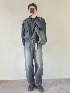 「LIDNM（リドム）のアイテム」を使った、MONO.さん（メンズ・178cm）の春コーディネート