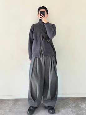 「SINSS（シンス）のアイテム（アクセサリー）」を使った、MONO.さん（メンズ・178cm）の冬コーディネート