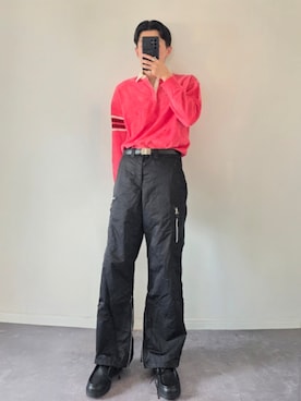 「アイテム（イヤーカフ）」を使った、MONO.さん（メンズ・178cm）の秋コーディネート