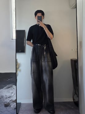 「アイテム（イヤーカフ）」を使った、MONO.さん（メンズ・178cm）の秋コーディネート