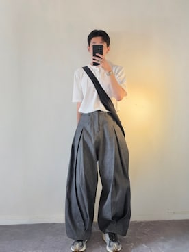 「アイテム（イヤーカフ）」を使った、MONO.さん（メンズ・178cm）の秋コーディネート