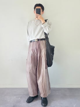 「アイテム（イヤーカフ）」を使った、MONO.さん（メンズ・178cm・20代）の秋コーディネート