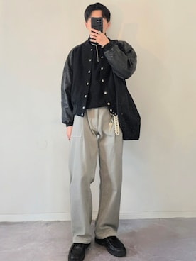 「アイテム（リング）」を使った、MONO.さん（メンズ・178cm・20代）の冬コーディネート