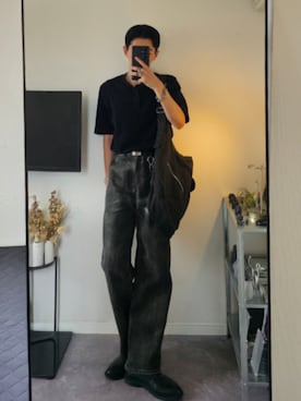 「アイテム（イヤーカフ）」を使った、MONO.さん（メンズ・178cm）の秋コーディネート