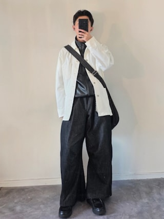 「SINSS（シンス）のEar cuff／イヤーカフ（イヤーカフ）」を使った、MONO.さん（メンズ・178cm）の春コーディネート