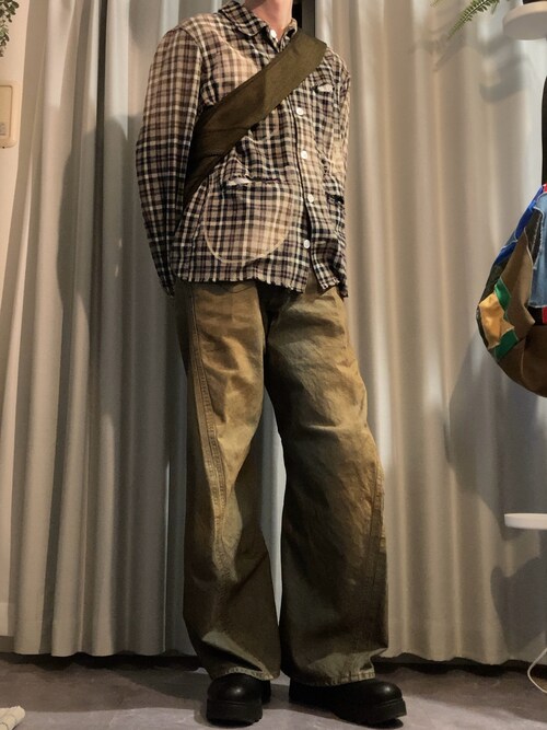 国内未入荷 DARKFOG - DISTRESSED WHISKERS WIDE CUT JEANS NVRFRGT - 【残りわずか】3D Twisted Wide Leg Jeans | ACRMTSM