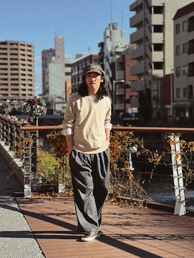 「arth（アース）のアイテム」を使った、RANRANさん（メンズ・185cm）の冬コーディネート