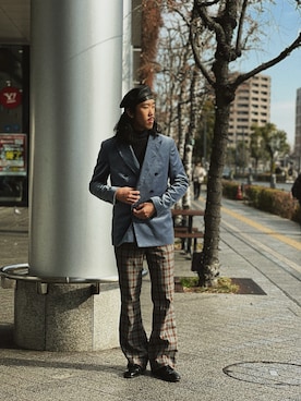 「arth（アース）のアイテム」を使った、RANRANさん（メンズ・185cm）の冬コーディネート