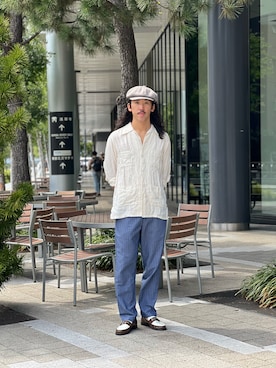 「アイテム（キャスケット）」を使った、RANRANさん（メンズ・185cm）の秋コーディネート