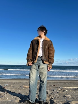 「アイテム（チャーム）」を使った、こうきさん（メンズ・168cm）の冬コーディネート