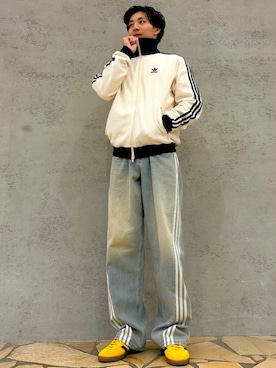 「アイテム（ジャージ）」を使った、H.Mさん（メンズ・174cm）の秋コーディネート