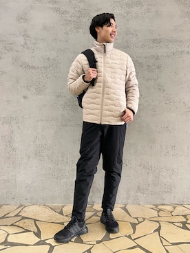 「ウルトラブースト」｜「アイテム（ジャケット/アウター）」を使った、H.Mさん（メンズ・174cm）の冬コーディネート