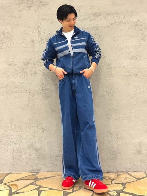 アディカラー デニム スリーストライプス トラックパンツ / アディダスオリジナルス adidas Originals