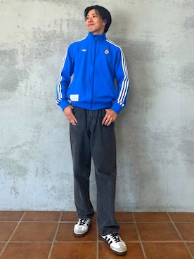 「アイテム（ジャージ）」を使った、H.Mさん（メンズ・174cm）の夏コーディネート