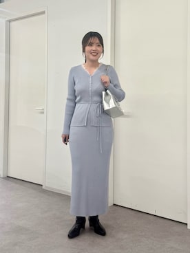 「EDIT COLOGNE（エディットコロン）のアイテム（ショルダーバッグ）」を使った、HARUさん（レディース・160cm）の秋コーディネート