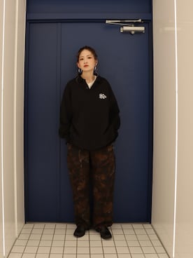 「カモ柄」｜CHiHOさん（レディース・157cm）の春コーディネート
