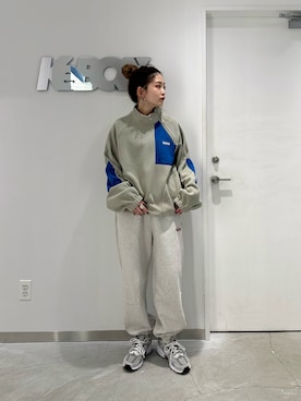 「アクティブ」｜「アイテム（ブルゾン）」を使った、CHiHOさん（レディース・157cm）の冬コーディネート