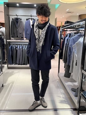 EPOCA UOMOさん（メンズ・180cm）の冬コーディネート