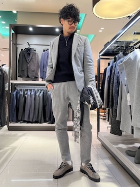 EPOCA UOMOさん（メンズ・180cm）の冬コーディネート