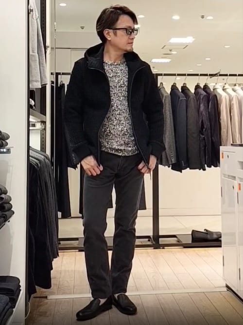 EPOCA UOMO（エポカ ウォモ） パンツ カモフラ裏起毛デニムパンツ