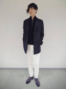 「アイテム（ジャケット/アウター）」を使った、EPOCA UOMOさん（メンズ・187cm）の秋コーディネート