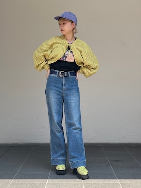 「Kaorinomori」｜「アイテム（キャップ）」を使った、kiki729さん（レディース・150cm）の秋コーディネート