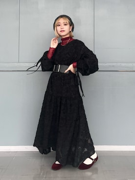 「重ね着ベストシーズン」｜「アイテム（ハンチング/ベレー帽）」を使った、kiki729さん（レディース・150cm）の秋コーディネート
