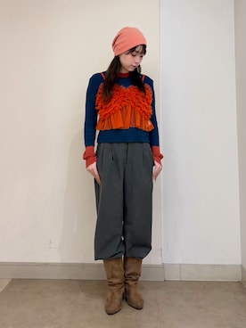 「Chapeau d' O（シャポードオー）のアイテム」を使った、kiki729さん（レディース・150cm）の秋コーディネート