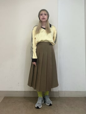 「アイテム（ニットキャップ/ビーニー）」を使った、kiki729さん（レディース・150cm）の秋コーディネート