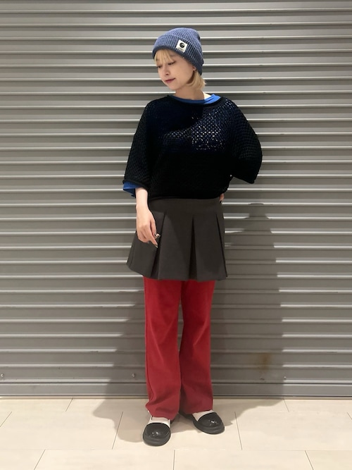override ニット帽 ニットキャップ OVERRIDE REP WOVEN LABEL