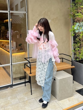 「アイテム（バレエシューズ）」を使った、𝘴𝘩𝘪𝘰𝘳𝘪さん（レディース・164cm）の夏コーディネート