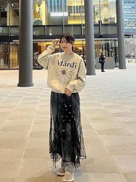 「GENERAL IDEA（ジェネラルアイデア）のアイテム」を使った、shioriさん（レディース・164cm）の春コーディネート