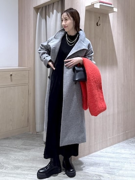 「クリスマス」｜「アイテム（その他アウター）」を使った、eric08さん（レディース・166cm）の冬コーディネート