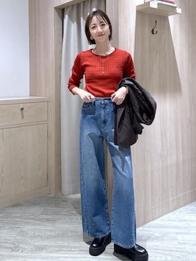 「アイテム（テーラードジャケット）」を使った、eric08さん（レディース・166cm・30代）の秋コーディネート