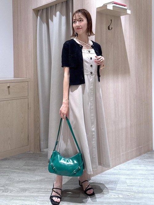 POLO BCS】VIS別注フロントボタンツイルワンピース（ワンピース
