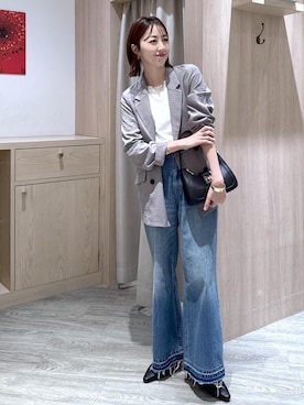 「VIS（ビス）のアイテム（パンツ）」を使った、eric08さん（レディース・166cm）の春コーディネート