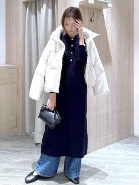 「アイテム（ワンピース/ドレス）」を使った、eric08さん（レディース・166cm・30代）の冬コーディネート