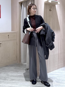 「アイテム（その他アウター）」を使った、eric08さん（レディース・166cm・30代）の冬コーディネート