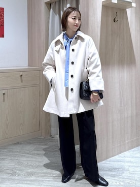 「アイテム（カーディガン/ボレロ）」を使った、eric08さん（レディース・166cm・30代）の冬コーディネート