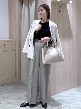 「VIS（ビス）のアイテム（ジャケット/アウター）」を使った、eric08さん（レディース・166cm）の春コーディネート