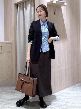 「アイテム（テーラードジャケット）」を使った、eric08さん（レディース・166cm・30代）の秋コーディネート