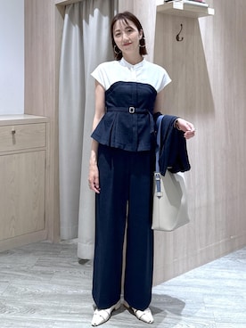 「VIS（ビス）のアイテム（パンツ）」を使った、eric08さん（レディース・166cm）の夏コーディネート