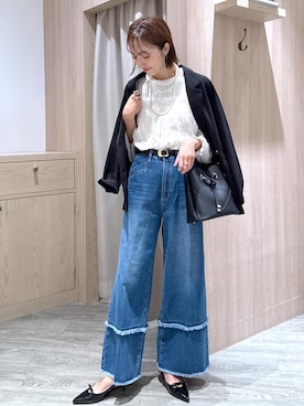 「アイテム（テーラードジャケット）」を使った、eric08さん（レディース・166cm・30代）の夏コーディネート