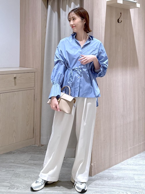 美easy】ウーリッシュ2タックワイド/スラックスパンツ【洗える