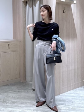 「VIS（ビス）のアイテム（パンツ）」を使った、eric08さん（レディース・166cm）の春コーディネート